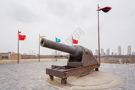 天津海河天津大沽口炮台遗址博物馆背景