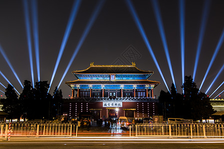 北京故宫城门北京故宫紫禁城上元之夜背景