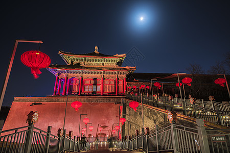 元宵节北京故宫紫禁城上元之夜背景