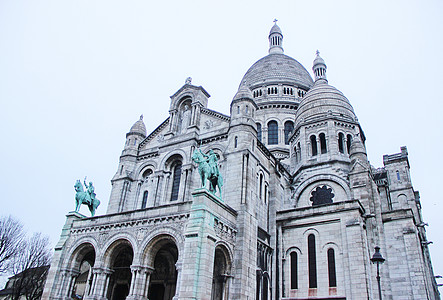 法国巴黎圣心大教堂高清图片