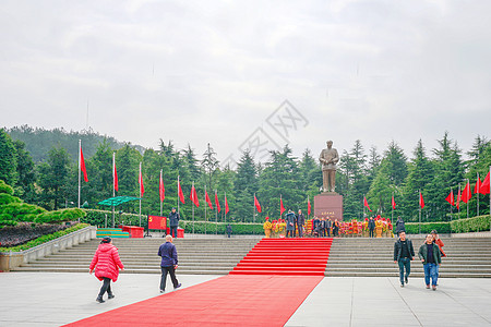 千里马铜像毛泽东广场背景