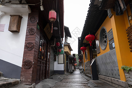 古街小巷古镇巷子石板路背景