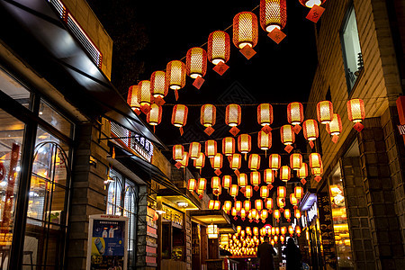 灯笼夜景图片