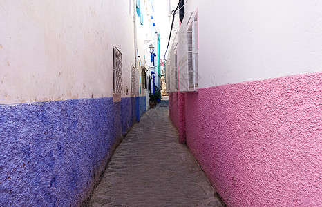 摩洛哥艾西拉涂鸦小镇背景图片