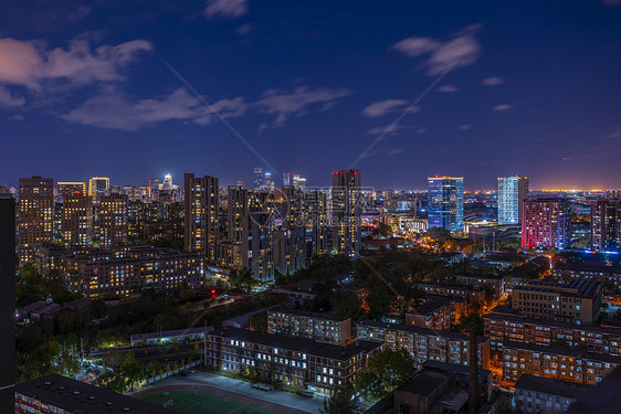 北京夜景城市图片