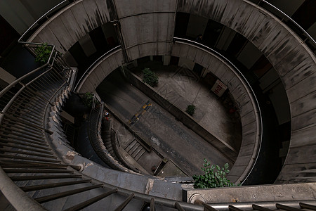 停车场栏杆重庆市老式建筑围合背景