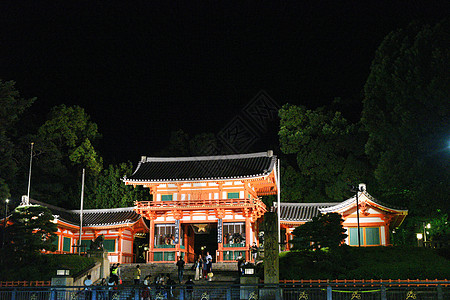 日本城市日本京都夜景背景