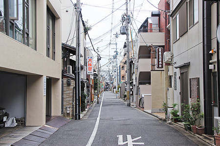 日本大阪小巷街道高清图片