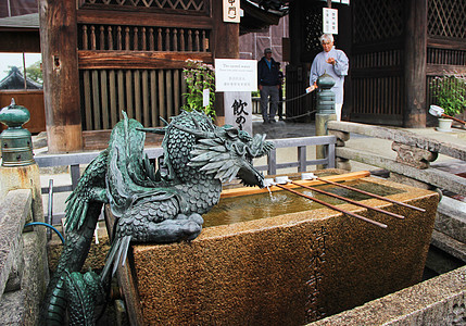 日本京都清水寺御手洗背景图片