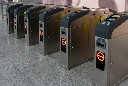 地铁站闸机验票系统背景图片