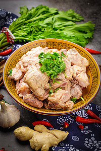 土杂鸡土鸡肉块背景