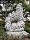 韩国釜山街头石雕 图片