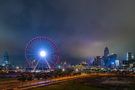 夜景香港摩天轮图片