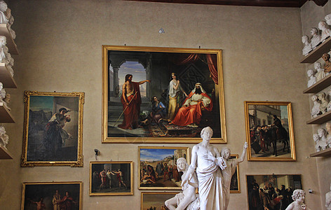 意大利雕塑佛罗伦萨学院美术馆雕塑室背景