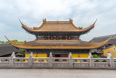 佛教寺庙江苏镇江金山寺背景