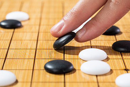 黑白围棋唯美图片图片