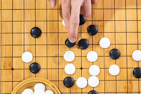 围棋下棋棋盘棋局,图片素材