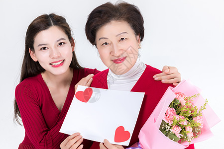 送给母亲一枝花女儿送给妈妈的礼物背景