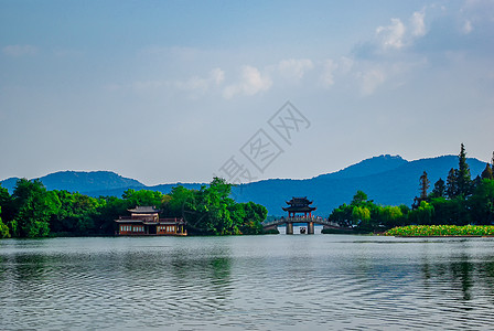 西湖风景区浙江杭州西湖风景背景