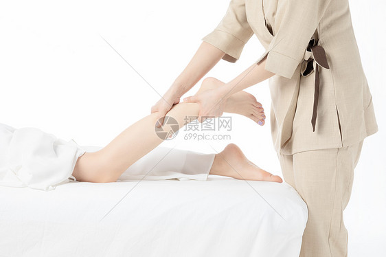 女性小腿按摩图片