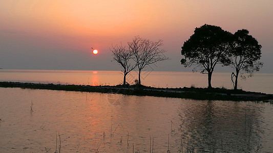 江南春色太湖的黄昏景象图片