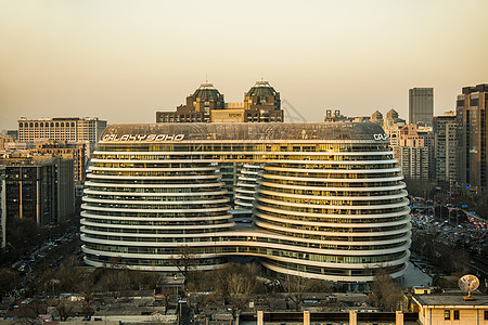 北京银河SOHO建筑城市高清图片素材