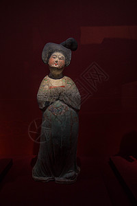 各式西安博物馆侍女陶俑图片