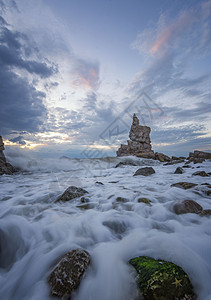 大连海边夜景高清图片