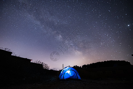 野外星空银河高清图片