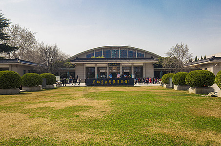 西安兵马俑博物馆建筑背景图片