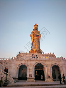 舟山普陀山浙江舟山群岛普陀山风光背景