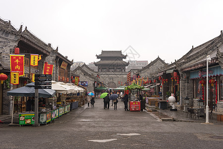 西安滋水古县城街景图片