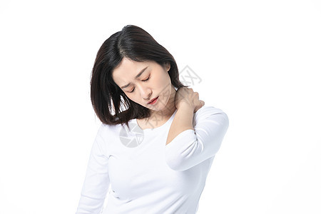 女性颈椎病背景图片