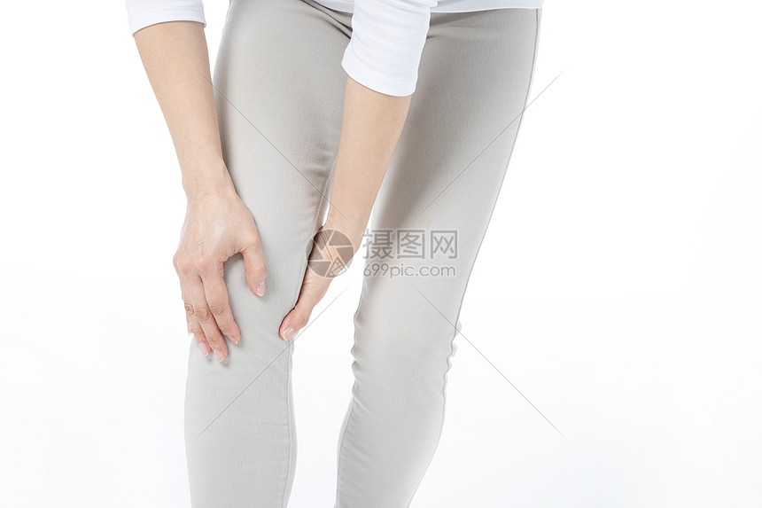 女性膝盖疼图片