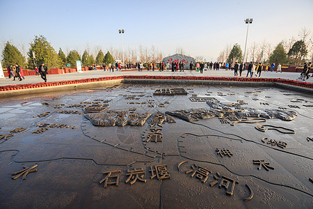 西安地图西安昆明池遗址公园背景