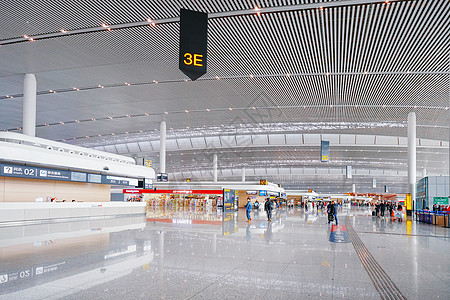 重庆江北机场候机大厅背景图片