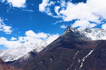 稻城亚丁景区风光背景