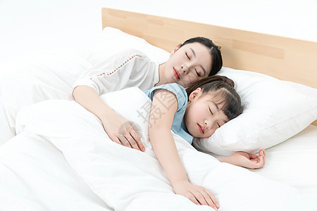 青年母女睡眠图片