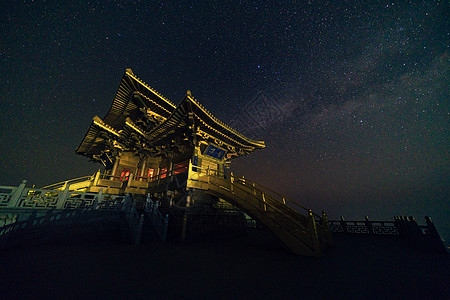 湖北大洪山金顶星空银河图片