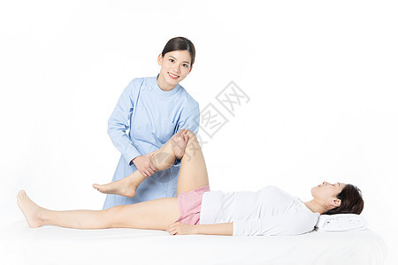 女性腿部按摩图片