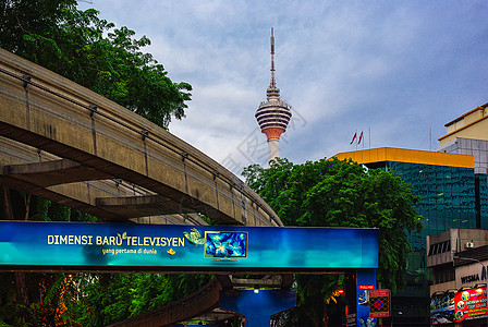 马来西亚留学吉隆坡街头风光背景