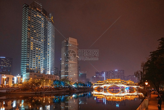 成都九眼桥夜景图片