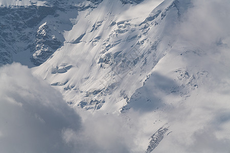 雪山特写图片