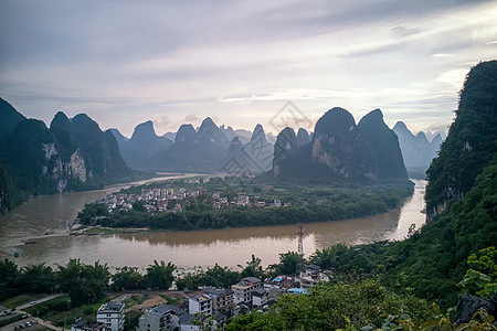 桂林市兴坪山水风光图片