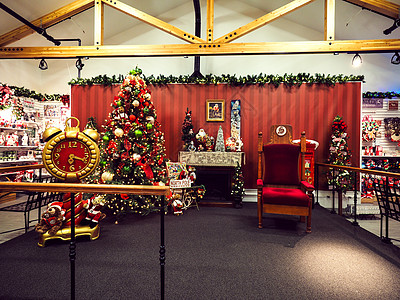 美国阿拉斯加费尔班克斯圣诞老人村图片
