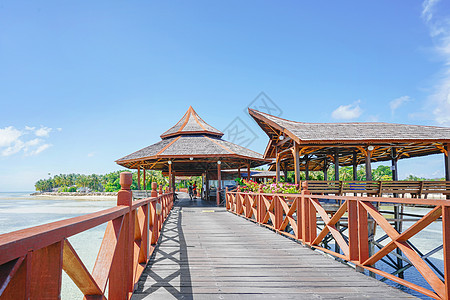 马来西亚旅游沙巴仙本那马布岛度假水屋酒店背景