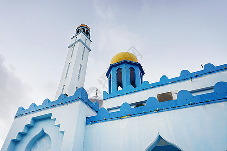 马来西亚仙本那蓝色清真寺图片