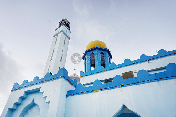 马来西亚仙本那蓝色清真寺图片