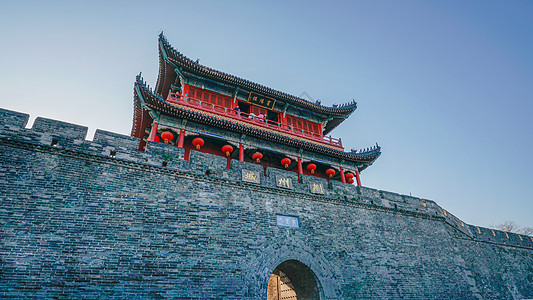 荆州古城墙观光荆州图片素材