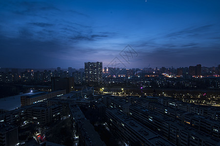 冬天城市黎明图片